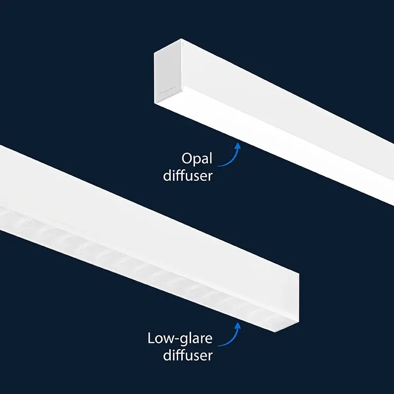 Flexbar Diffuser – Minimal linear luminaire creates maximum impact